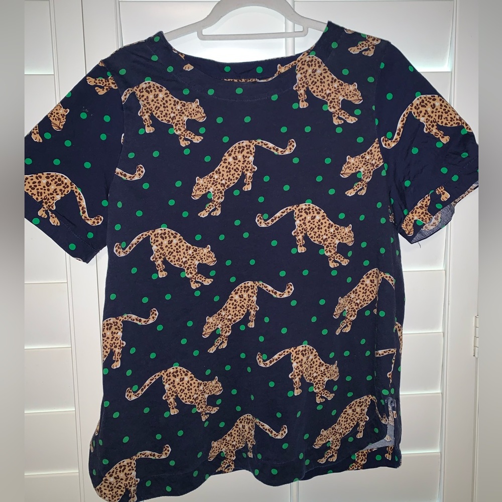 Anthropologie Maeve Leopard tee size Large